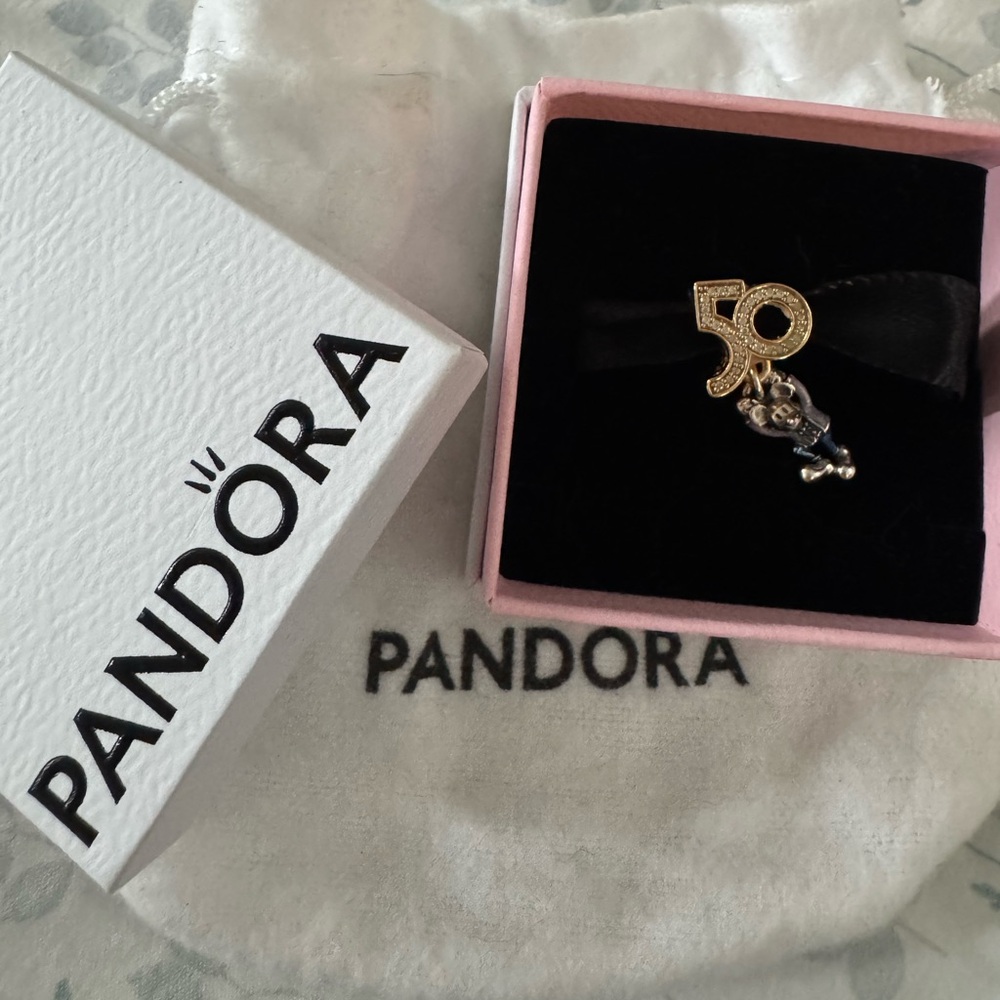 Pandora Mickey 50th Anniversary Charm